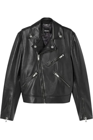 VERSACE Giacca biker in pelle