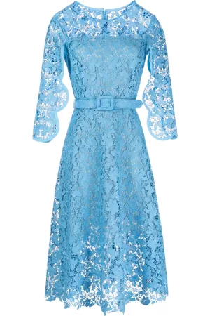 Oscar de la Renta Abito midi a fiori