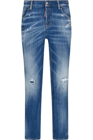 Dsquared2 Jeans dritti con effetto vissuto