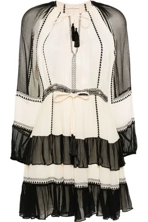 ULLA JOHNSON Abito corto Loreli con balze