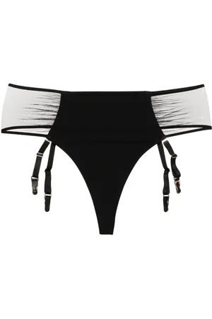 MAISON CLOSE Perizoma con inserti semi trasparenti