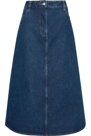 STUDIO NICHOLSON Gonna midi denim Baringo