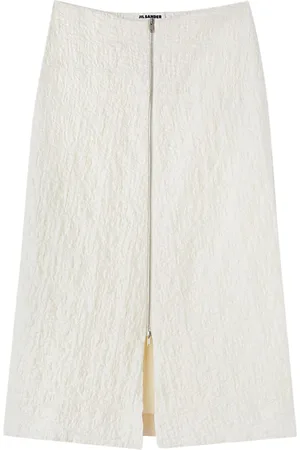 Jil Sander Gonna midi con zip
