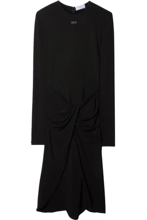 OFF-WHITE Abito midi con incrocio