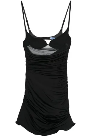 MUGLER Abito corto con ruches