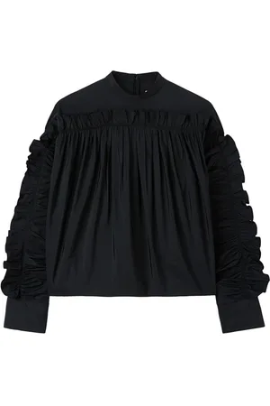 Jil Sander Felpa girocollo con ruches