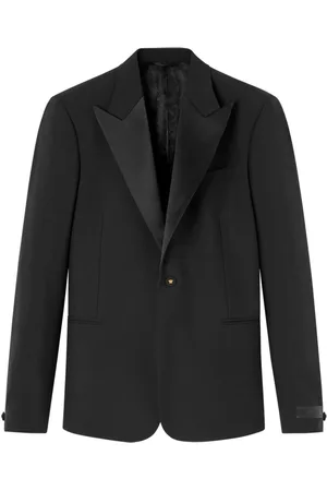 VERSACE Blazer Duchesse monopetto con rifinitura satinata