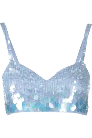 P.A.R.O.S.H. Top crop con paillettes