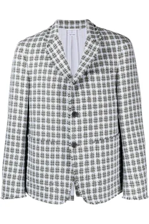 Thom Browne Blazer monopetto a quadri