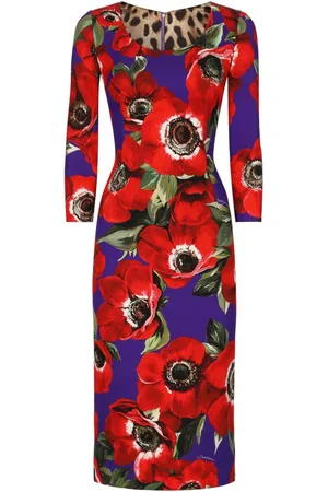 Dolce & Gabbana Abito midi con stampa