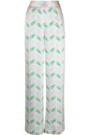 Casablanca Pantaloni dritti con stampa grafica