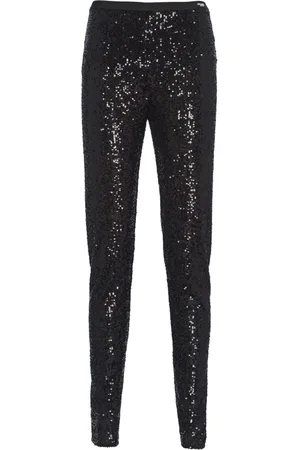 Prada Pantaloni slim con paillettes