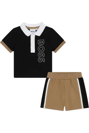 HUGO BOSS Set polo e shorts con stampa