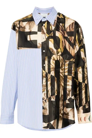PIERRE-LOUIS MASCIA Camicia Alotho con design patchwork