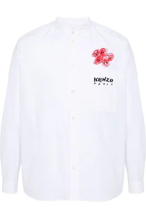 Kenzo Camicia Drawn Varsity