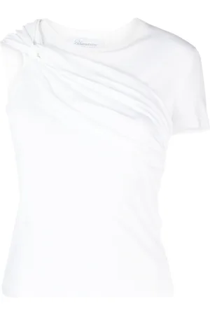 BLUMARINE T-shirt con dettaglio incrocio