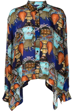 HENRIK VIBSKOV Camicia Square con stampa collage