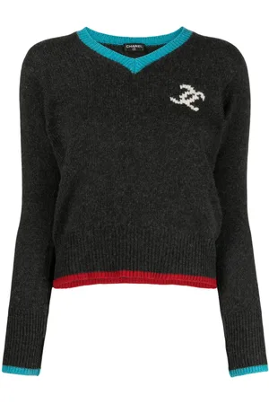 CHANEL Maglione con logo anni 2000