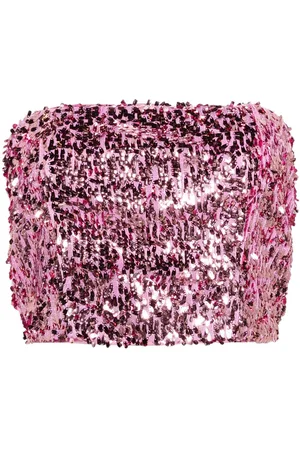ROTATE Top a fascia con paillettes