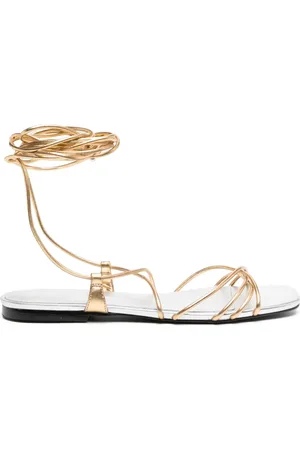 BLACK SUEDE STUDIO Sandali metallizzati Faye