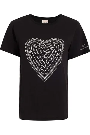 Cinq A Sept T-shirt Love Letter Heart con stampa