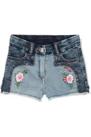 MONNALISA Shorts denim a fiori