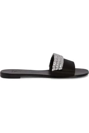 Giuseppe Zanotti Sandali slides Tesy con strass