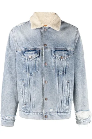 Maison Margiela Giacca denim con effetto vissuto