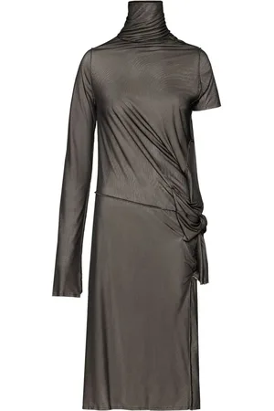 Maison Margiela Abito midi asimmetrico con ruches