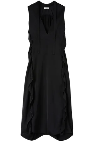 Jil Sander Abito lungo con ruches