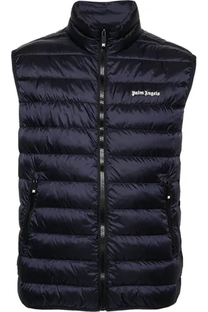 Palm Angels Gilet imbottito con ricamo