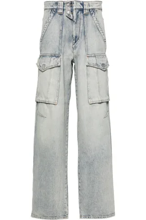 Marant Etoile Jeans Heilani con effetto schiarito