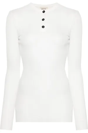 Khaite T-shirt a maniche lunghe