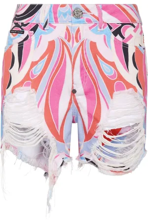 Philipp Plein Shorts Colorful Circus corti