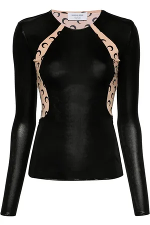 Marine Serre Top con stampa Crescent Moon