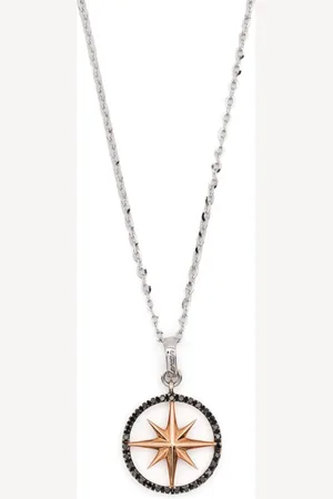 Zancan Collana con pendente in oro bianco e rosa 18kt
