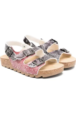 MONNALISA Sandali con stampa paisley in pelle