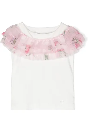 MONNALISA T-shirt con ruches
