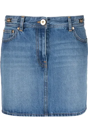 VERSACE Minigonna denim Medusa 