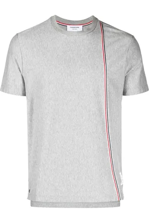 Thom Browne T-shirt con banda RWB