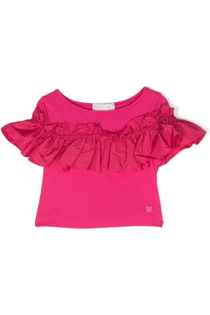 MONNALISA T-shirt con ruches