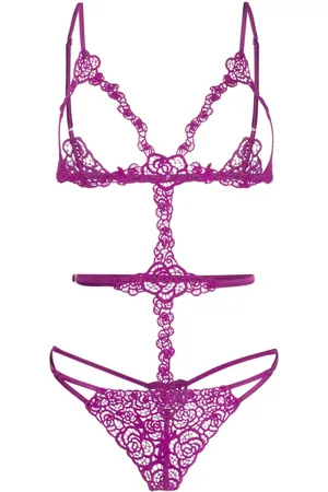 FLEUR DU MAL Body Fleur in pizzo guipure