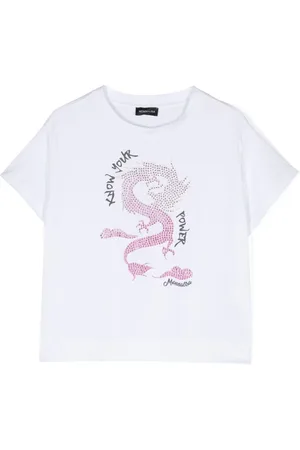 MONNALISA T-shirt con strass