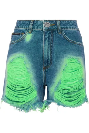 Philipp Plein Shorts con fantasia tie dye
