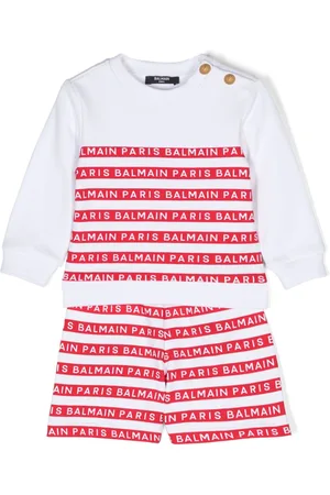 Balmain Set a righe con logo