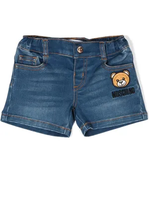 Moschino Shorts denim con applicazione Teddy Bear