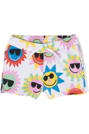 Stella McCartney Shorts sportivi con stampa
