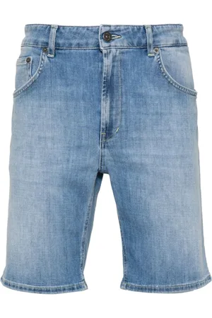 Dondup Bermuda denim con placca logo