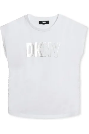 DKNY T-shirt con stampa metallizzata
