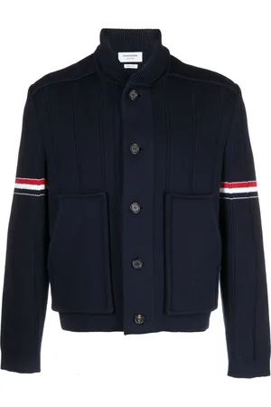 Thom Browne Giacca-camicia monopetto con bottoni